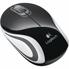 Logitech myš Wireless Mini Mouse M187 black, optická, nano přijímač