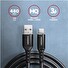 AXAGON BUCM-AM15AB, HQ kabel USB-C <-> USB-A, 1.5m, USB 2.0, 3A, ALU, oplet, černý