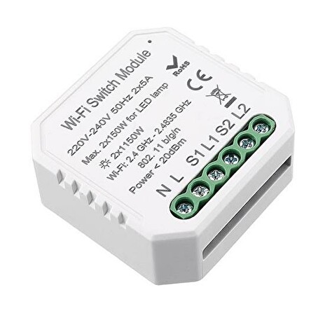 Smart ovladač osvětlení IMMAX NEO 07516L 2-kanálový WiFi Tuya
