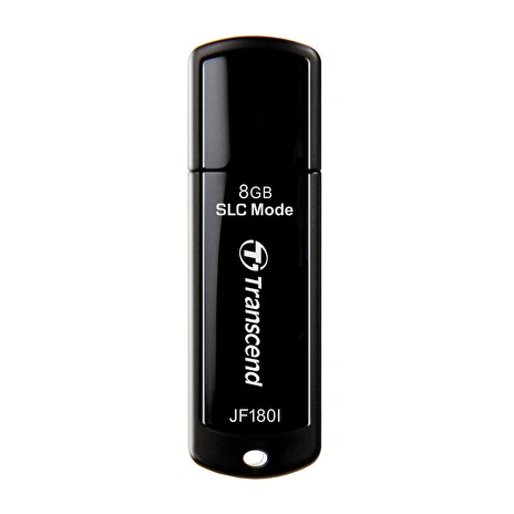 Transcend 8GB JetFlash 180I, USB 3.0 průmyslový flash disk (SLC mode), 155MB/s R, 135MB/s W, černá