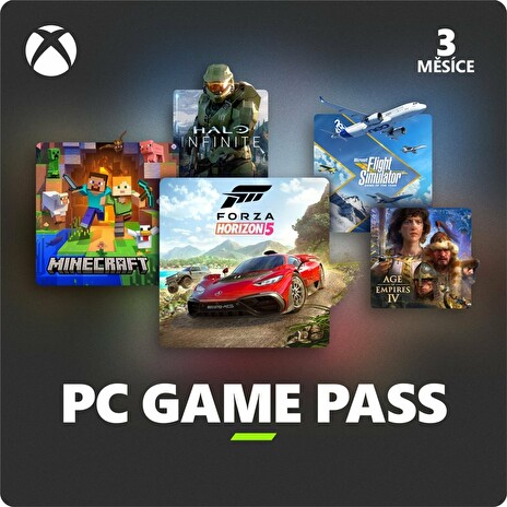 Předplatné Microsoft Xbox Game Pass PC - 3 měsíce