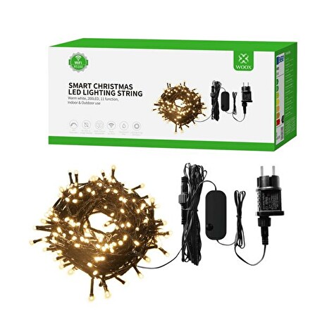 Smart LED vánoční řetěz WOOX R5168 20m WiFi Tuya