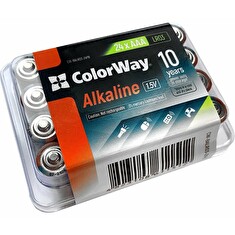 Colorway alkalická baterie AAA/ 1.5V/ 24ks v balení/ Plastový box