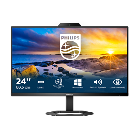 Philips LCD 24E1N5300HE 23,8" 16:9 IPS/1920x1080@75Hz/1ms/300cd/Mega Inf DCR/HDMI/DP/4xUSB/USB-C/Webcam/Repro/Pivot/VESA