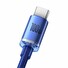 Baseus CAJY000503 Crystal Shine Series Datový Kabel USB - USB-C 100W 2m Blue