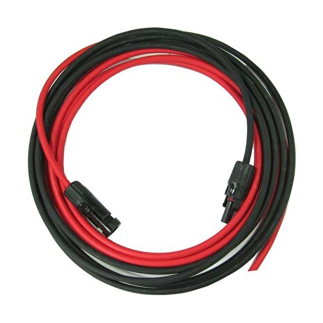 Solární kabel 6mm2, červený+černý s konektory MC4, 3m