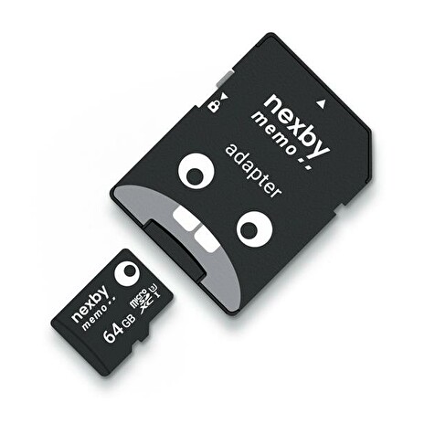 Karta paměťová NEXBY micro SD 64 GB s adaptérem