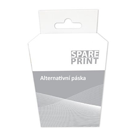 SPARE PRINT Kompatibilní páska pro BROTHER - TZe-121-tisk černá/ podklad transparentní-9mm