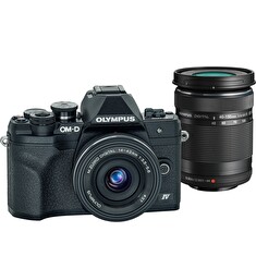Digitální fotoaparát Olympus E-M10 Mark IV 1442 EZ + 40-150mm II R Pancake double zoom kit black/black/black