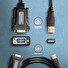 AXAGON ADS-1PQN, USB-A 2.0 - sériový RS-232 DB9-M FTDI adaptér / kabel 1.5m