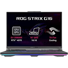 ASUS ROG Strix G16/G614JI/i9-13980HX/16"/2560x1600/32GB/1TB SSD/RTX 4070/W11H/Gray/2R