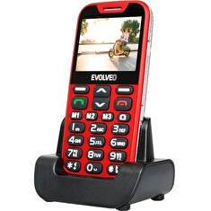 EVOLVEO EasyPhone XD, telefon pro seniory, červený