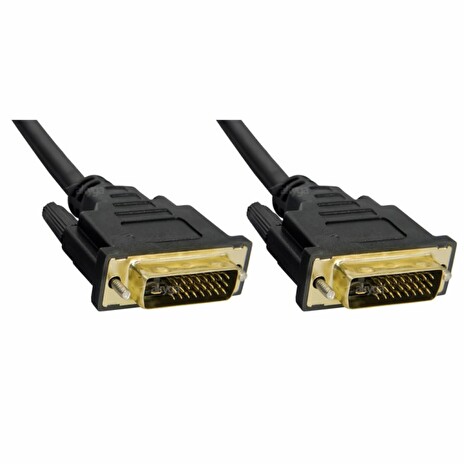 Akyga DVI cable M-M AK-AV-06 1.8m (24+1) Gold plated