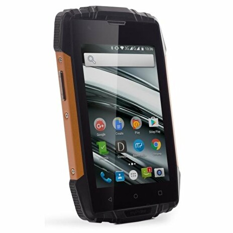 myPhone Hammer Iron 2 - oranžovo-černý 4"/800x480/IP68/8GB/1GB RAM/5Mpx + 2Mpx/Android 6