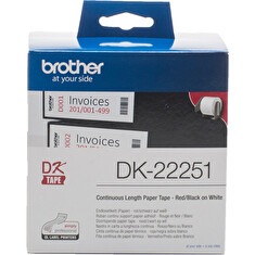Brother - DK-22251 (papírová role 62mm x 15,24m) - dvoubarevný tisk při použití v QL-8xx