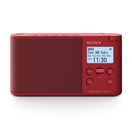 SONY XDRS-41DR Lehké a přenosné DAB/DAB+/FM rádio Red
