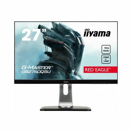iiyama G-MASTER Red Eagle GB2760QSU-B1 - LED monitor - 27" (27" zobrazitelný) - 2560 x 1440 WQHD @ 144 Hz - TN - 350 cd/m2 - 1000:1 - 1 ms - HDMI, DVI-D, DisplayPort - reproduktory - černá