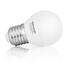 Whitenergy LED žárovka | E27 | 10 SMD3528 | 5W | 230V tepla bílá | koule G45