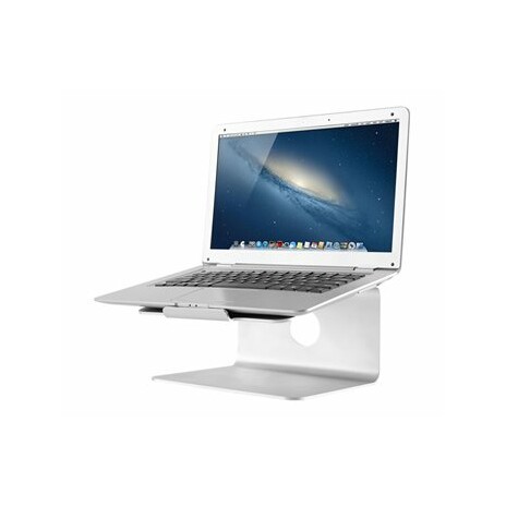 NewStar NSLS050 - Stojan pro notebook (počítač) - leštěný hliník - stříbrná - velikost obrazovky: 10"-17" - na stůl
