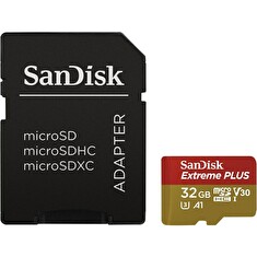 SDHC 32GB micro paměťová karta Class 10 Extreme Plus UHS-I (V3) (95 MB/s) SanDisk + adaptér - 173424