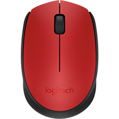 Logitech myš Wireless Mouse M171, optická, 2 tlačítka, 1000dpi, červená