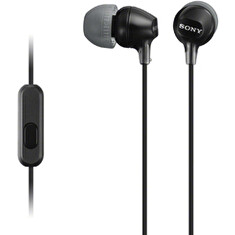 SONY MDR-EX15AP - Sluchátka do uší s mikrofonem - Black