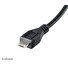 AKASA kabel redukce USB OTG Micro USB male na USB Type-A female, 15cm