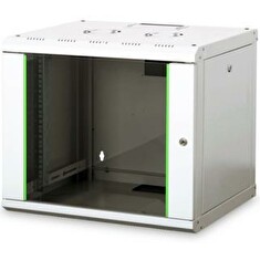 Digitus 9U nástěnná skříň, Unique Series 509x600x450 mm, barva šedá (RAL 7035)