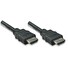 Manhattan kabel pro monitory HDMI/HDMI 1.4 Ethernet 2m stíněný, černý