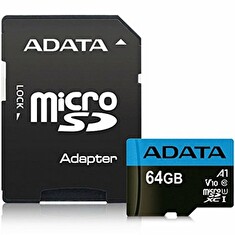 ADATA Premier 64GB microSDXC / UHS-I CLASS10 A1 / 85/25 MB/s / + adaptér