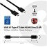 Club3D Kabel USB 3.1 typ C 10Gbps 4K60Hz UHD Power Delivery 100W, (M/M), 80cm