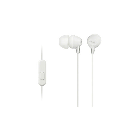 SONY MDR-EX15AP - Sluchátka do uší s mikrofonem - White