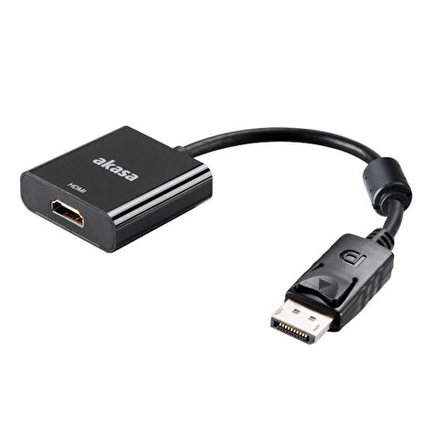 AKASA - adaptér DP na HDMI aktivní - 20 cm