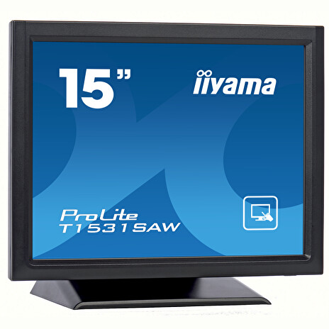 15" iiyama T1531SAW-B5 - TN,1024x768,8ms,370cd/m2, 700:1,4:3,VGA,HDMI,DP,USB,repro.