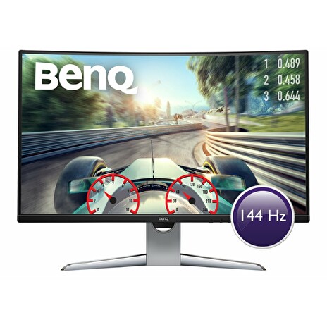 BENQ 32" LED EX3203R/ Curved/ VA panel/ 2560x1440/ 20M:1/ 4ms/ 144 Hz/ HDMI/ DP/ USB C/ USB/ HDR/ FreeSync/ černý