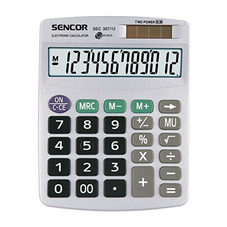 Kalkulačka SENCOR SEC 367/12 DUAL